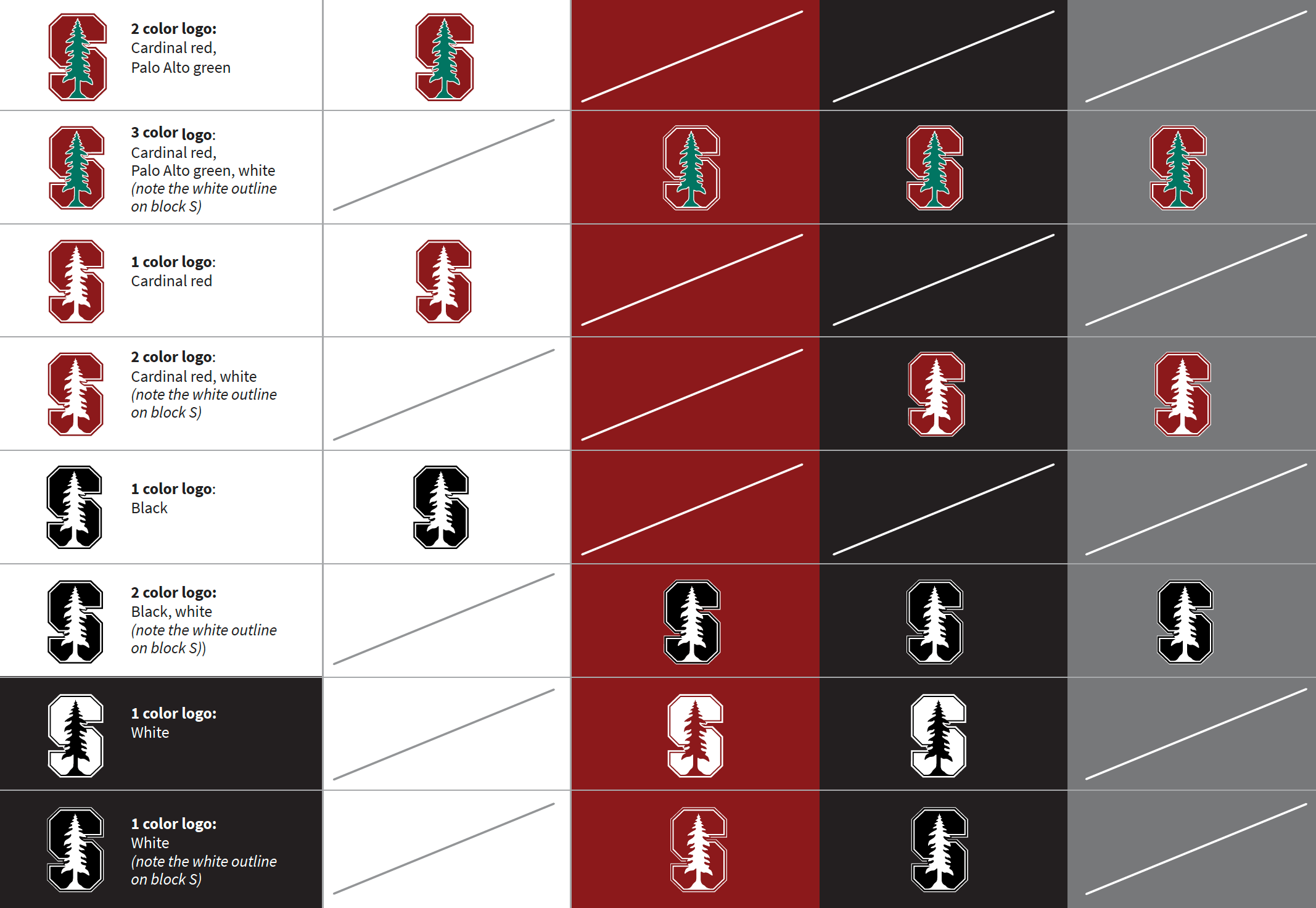 Colour and size overview  See all possibilities here